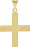 Men's Greek Cross 14k Yellow Gold Pendant