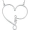 23-Stone Diamond 'Love' Heart Infinity Design 14k White Gold Pendant Necklace, 18" (1/8 Ctw, GH, I1)