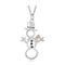 Snowman Pendant Necklace, Sterling Silver, 12k Green and Rose Gold Black Hills Gold Motif, 18"