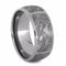 Sectioned Gibeon Meteorite 9mm Comfort-Fit Titanium Wedding Band