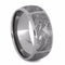 Sectioned Gibeon Meteorite 9mm Comfort-Fit Titanium Wedding Band, Size 6.5