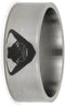 Star Wars Engraved 9mm Comfort-Fit Brushed Titanium Wedding Band, Size 5