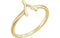 Petite Wishbone Ring, 14k Yellow Gold, Size 5