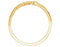 Sideways Cross Rope-Trim 14k Yellow Gold Ring