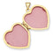 14k Yellow Gold Heart Locket with Diamond Cut Engraving