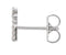 Platinum Diamond Letter 'G' Initial Stud Earring (Single Earring) (.06 Ctw, GH Color, SI2-SI3 Clarity)