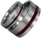 Titanium, Redwood Pinstripe, His and Hers Wedding Band Set, M15.5-F6