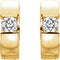 Diamond Hoop Earrings, 14k Yellow Gold (1/4 Ctw, Color GH, Clarity I1)