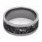 Mimetic Meteorite Inlay 10mm Comfort-Fit Titanium Wedding Band