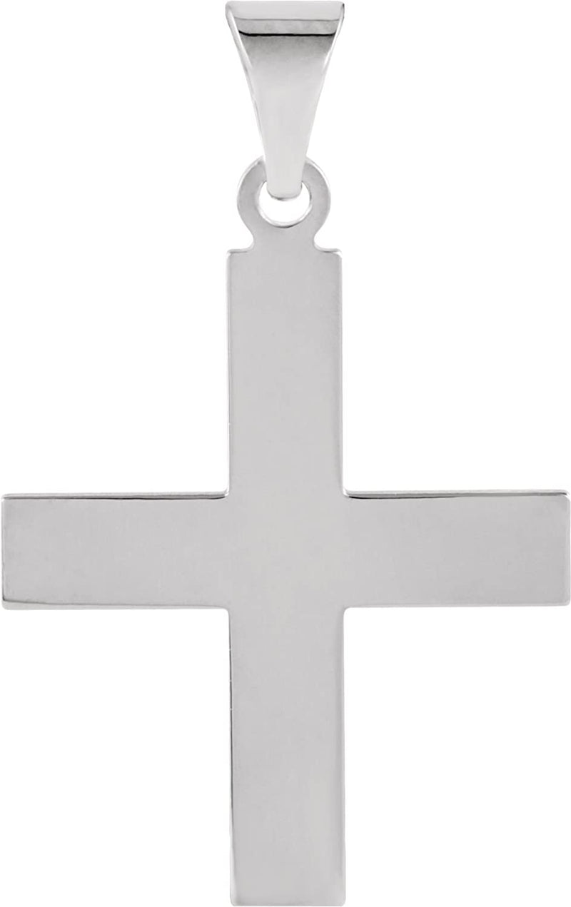 Women's Greek Cross 14k White Gold Pendant