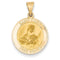 14k Yellow Gold St. Lucy Medal Pendant (21X19MM)