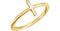 Sideways Cross 14k Yellow Gold Ring