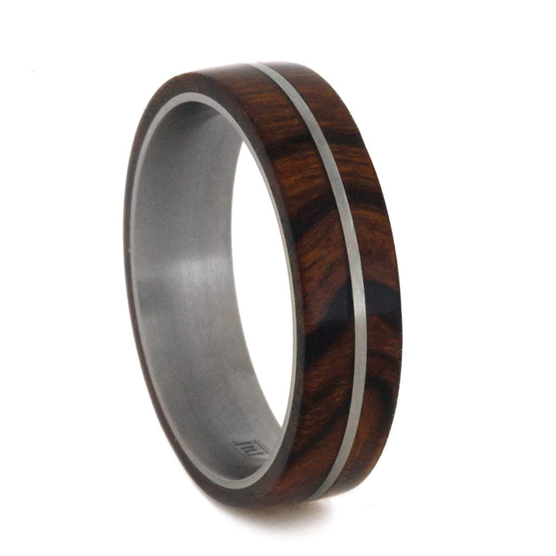 Ironwood Matte Titanium 5mm Comfort-Fit Band, Size 5.5