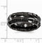 Edward Mirell Black Titanium Faceted Edges 8mm Wedding Band