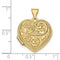 14k Yellow Gold "Love you always" Heart Locket