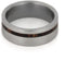 King Wood Inlay 7mm Comfort-Fit Brushed Titanium Wedding Band, Size 5