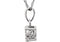 Diamond Cluster 14k White Gold Pendant Necklace,18" (3/8 Cttw)