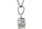 Diamond Cluster 14k White Gold Pendant Necklace,18" (1/5 Cttw)