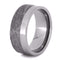 The Men's Jewelry Store (Unisex Jewelry) Two-Tone Gibeon Meteorite 9mm Comfort-Fit Titanium Wedding Band