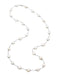 White Freshwater Cultured Coin Pearl Station Necklace, 18'' (12-13MM)