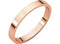 10k Rose Gold 2.5mm Slim-Profile Flat Band