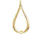 Tear Drop Freeform Pendant, 14k Yellow Gold