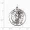 Sterling Silver Antiqued St. Florian Medal (33X25MM)