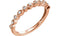 Diamond Stackable 1.7mm Band, 14k Rose Gold, Size 6.5