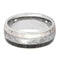 Gibeon Meteorite, Dinosaur Bone, Deer Antler 8mm Comfort-Fit Titanium Ring