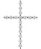 Diamond Cross Rhodium-Plated 14k White Gold Pendant (.5 Ctw, G-H Color, I1 Clarity)