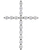 Platinum Diamond Cross Pendant (.5 Ctw, G-H Color, I1 Clarity)