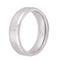 Men's White Cobalt 8mm Beveled Comfort-Fit Band