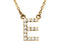 14k Yellow Gold Diamond Initial 'E' 1/6 Cttw Necklace, 16" (GH Color, I1 Clarity)