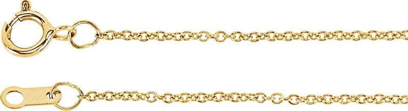 16-Stone Diamond 'Love You' 14k Yellow Gold Pendant Necklace, 18" (.08 Cttw)