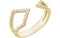 Diamond Geometric Ring, 14k Yellow Gold (1/5 Ctw, Color GH, Clarity I1 ), Size 7.25