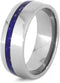 Lapis Lazuli 8mm Titanium Dome Comfort-Fit Band, Size 6