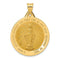 14k Yellow Gold Miraculous Medal Pendant (28X25MM)