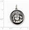 Sterling Silver Antiqued Ecce Homo Medal (29x21MM)