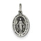 Sterling Silver Antiqued Miraculous Medal (24X12MM)