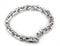 Men's Brushed and Polished Stainless Steel 7mm Link Bracelet, 8.5 Inches