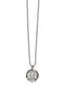 Stainless Steel Brushed And Enameled St. Christopher Medal Necklace, 22" (19.87X19.97 MM)