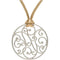 Diamond Round Filigree Pendant in Sterling Silver with Brown Cord, 16-18" (1/10 Cttw)