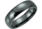 Black Titanium 6mm Slight Dome Polished Comfort-Fit Band, Size 6