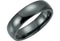 Black Titanium 6mm Slight Dome Polished Comfort-Fit Band