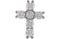 Diamond Cross Pendant, Rhodium-Plated 14k White Gold (1 Ctw, Color G-H, Clarity I1)