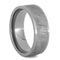 Gibeon Meteorite Inlay 8mm Comfort-Fit Polished Titanium Wedding Band