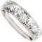 6mm 14k White Gold Embossed Miligrain Band