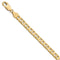 Men's Polished 14k Yellow Gold 6.00mm Concave Anchor Chain Bracelet, 8"