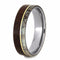 Ironwood, Deer Antler, 14k Yellow Gold 6.5mm Comfort-Fit Titanium Wedding Band