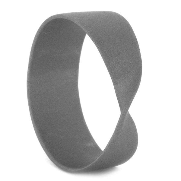 Sandblasted Mobius 7.75mm Comfort Fit Titanium Wedding Band, Size 8.75